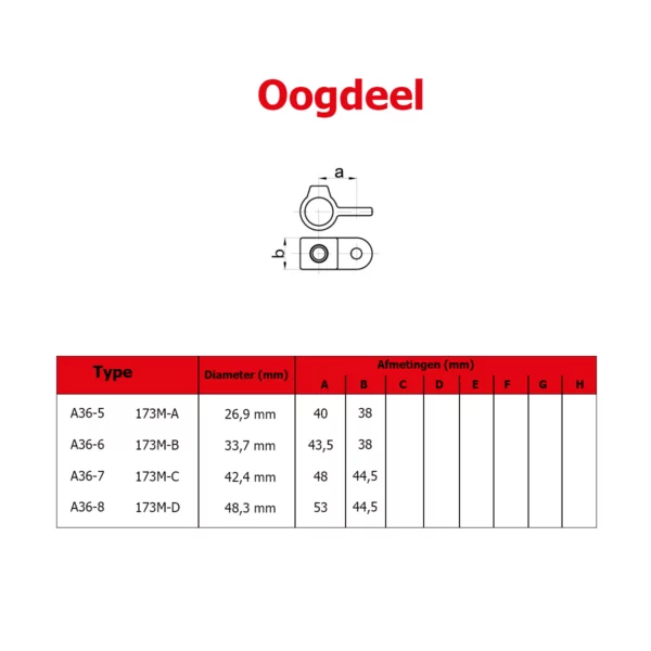 Oogdeel (type A36) Ø 48,3 mm - Afbeelding 3