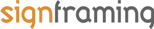 Logo sign framing DF 1